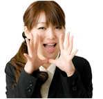 ハゲ対策を応援する女性